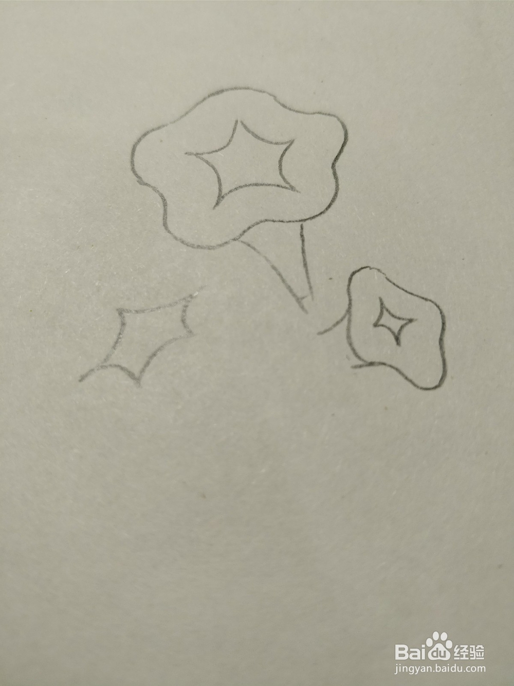 简笔画画卡通牵牛花