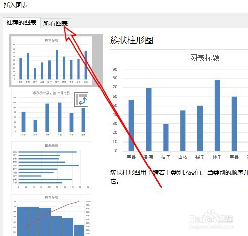 Excel2019怎么样生成树状图的图表