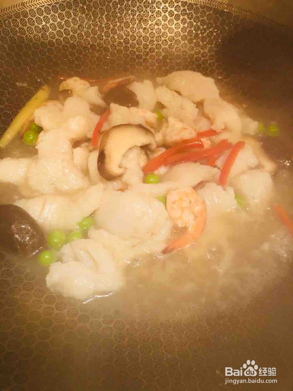 滑炒虾仁鱼片的做法