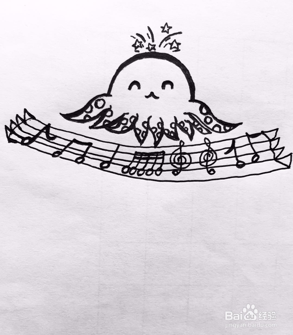 茉莉手绘之章鱼小弟
