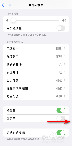 苹果13锁定声开关在哪里