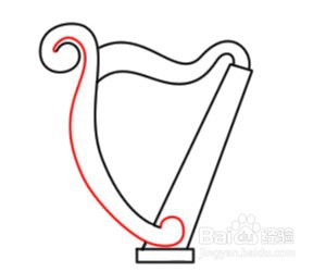 简笔画---如何画竖琴