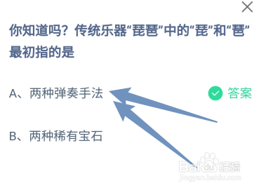 蚂蚁小课堂6.18传统乐器琵琶中的琵和琶指的是