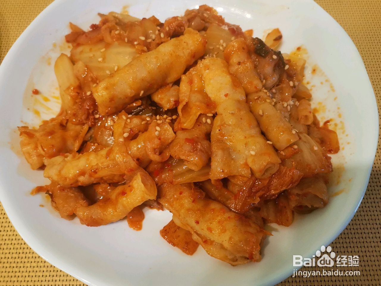 辣白菜炒五花肉的做法