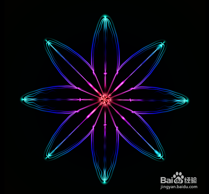 pscs6怎么做魔幻花