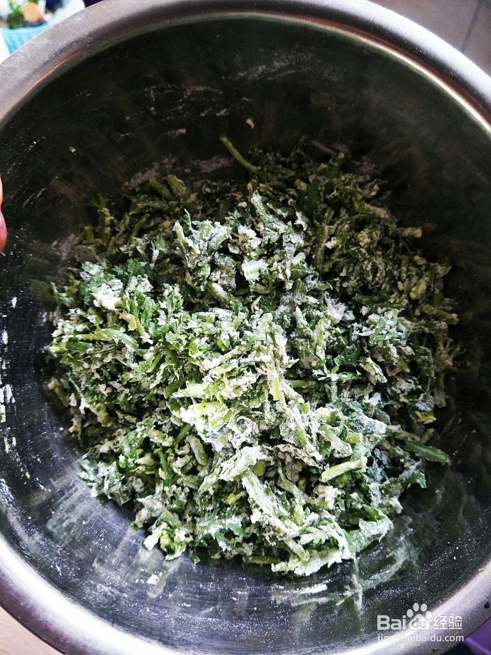 一次就会的粉蒸茼蒿