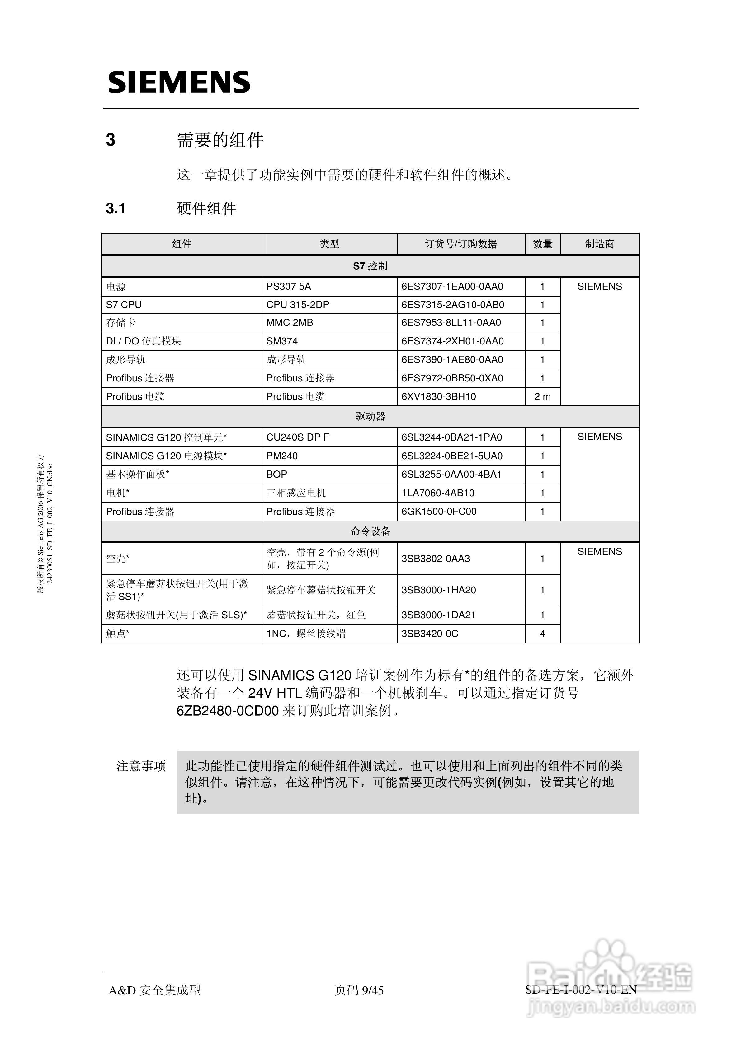 西门子SINAMICS G120故障安全驱动器说明书:[1]