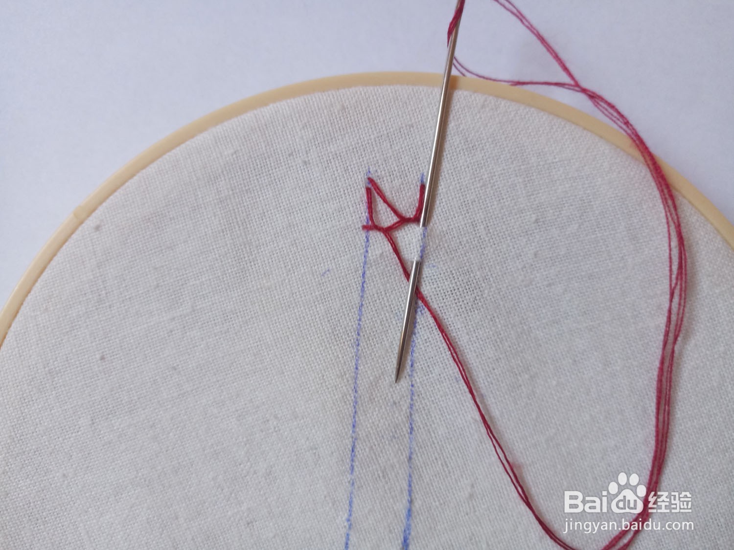 怎样绣闭口羽毛绣