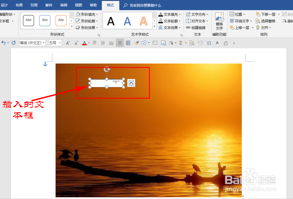 如何给Word中插入的图片添加文字