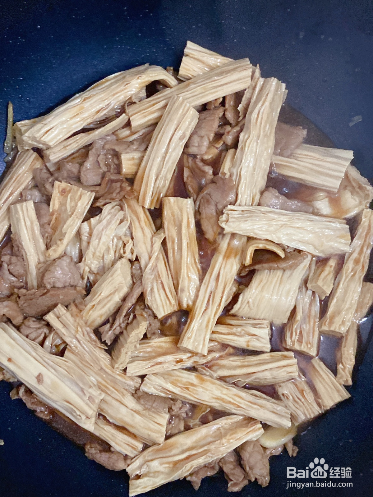 腐竹炒肉的做法