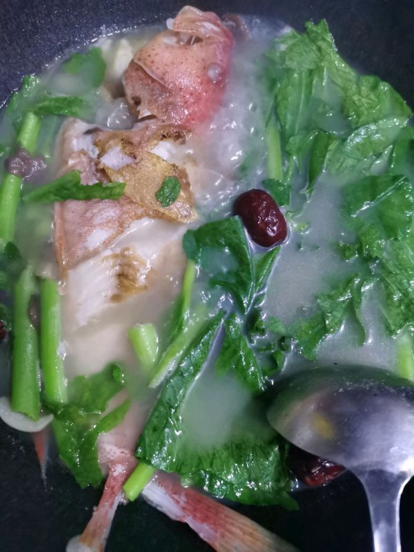 开水青菜东星斑