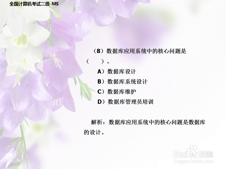 全国计算机二级考试-高级MS