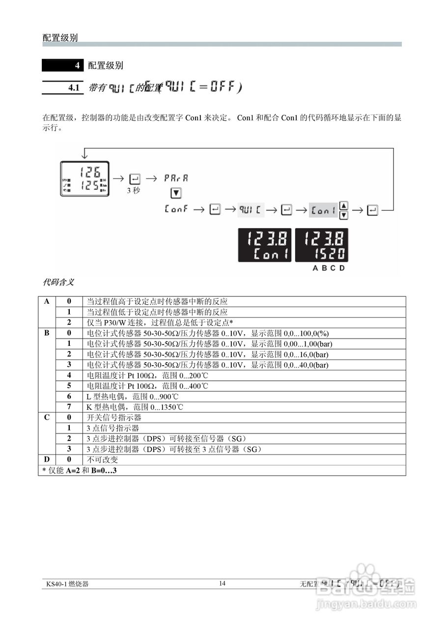 丹纳赫通用燃烧器控制器KS40-1中文操作手册:[2]