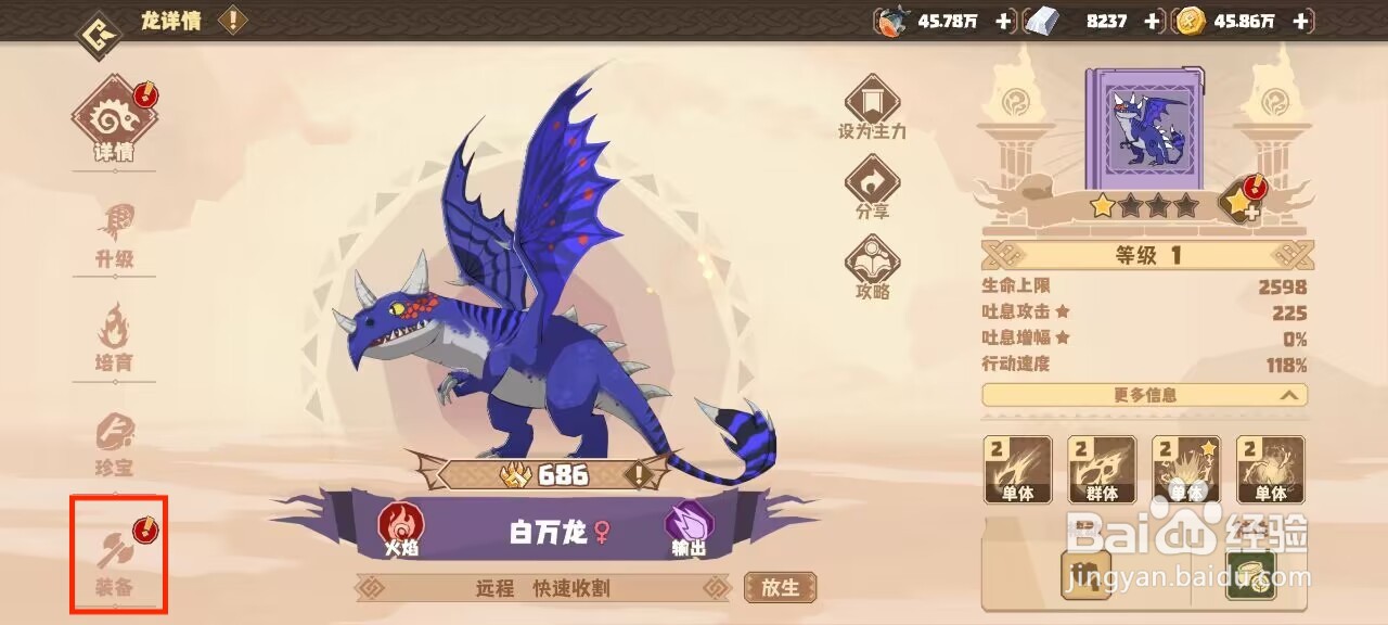 驯龙高手旅程白万龙如何穿戴装备？