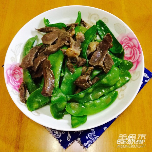 猪心炒荷兰豆