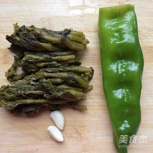 青椒咸菜炒毛豆