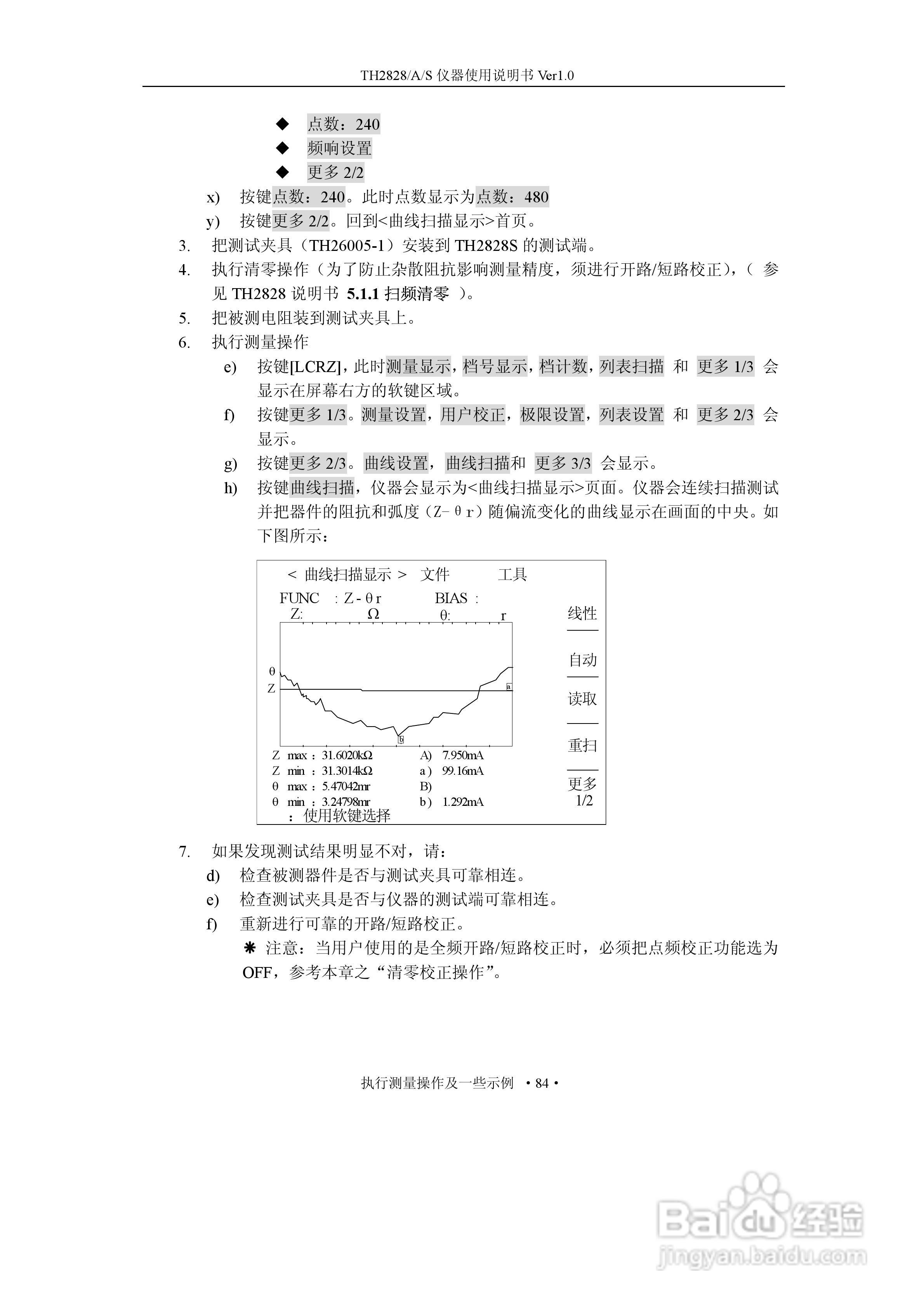 锦流源电子TH2828/TH2828A/TH2828S元件参数分析仪说明:[10]