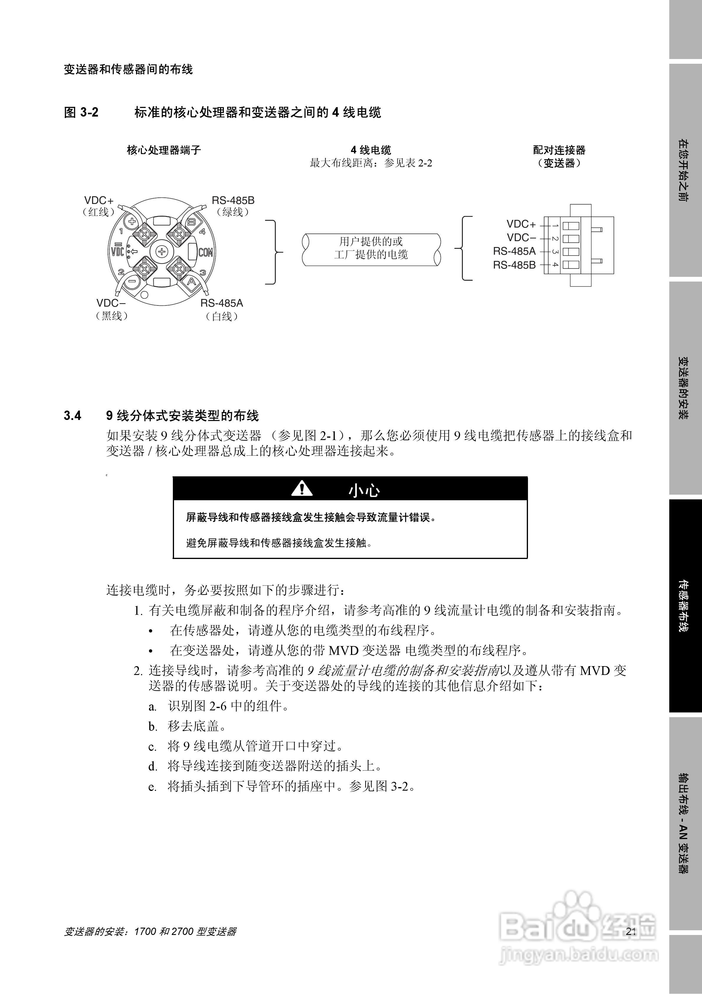 EMERSON1700/2700型变送器安装说明书:[3]