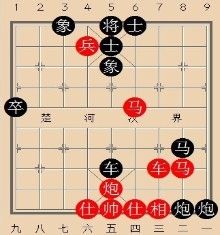 中国象棋杀法——大胆穿心