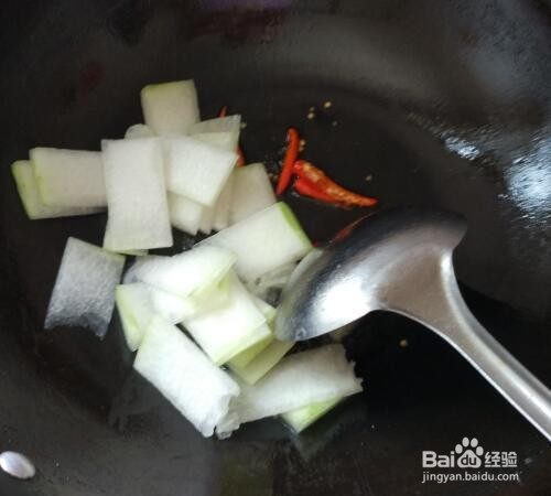 #美食#单炒冬瓜做法