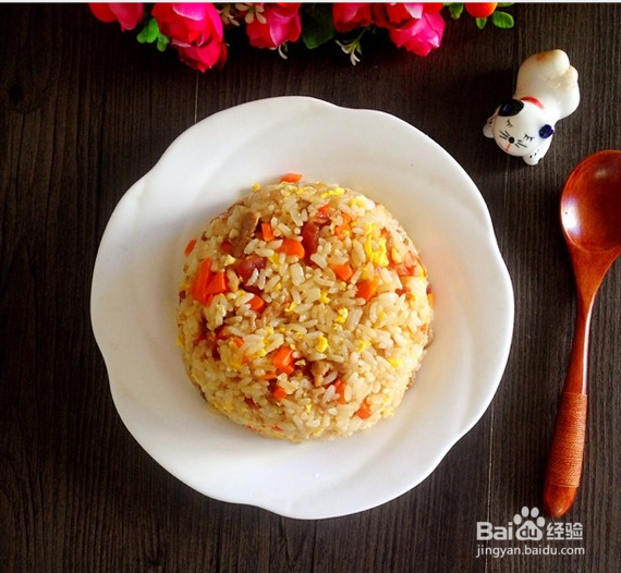 制作五彩炒饭