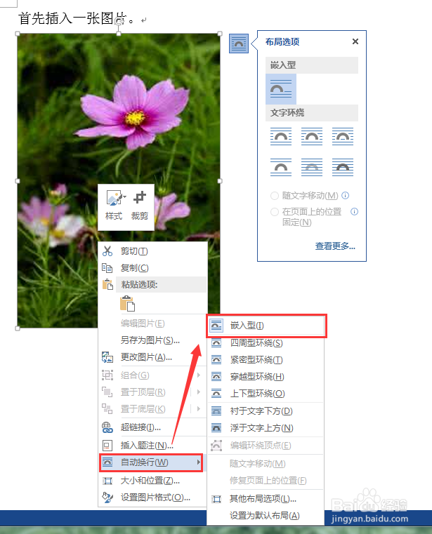 如何用word排版图片