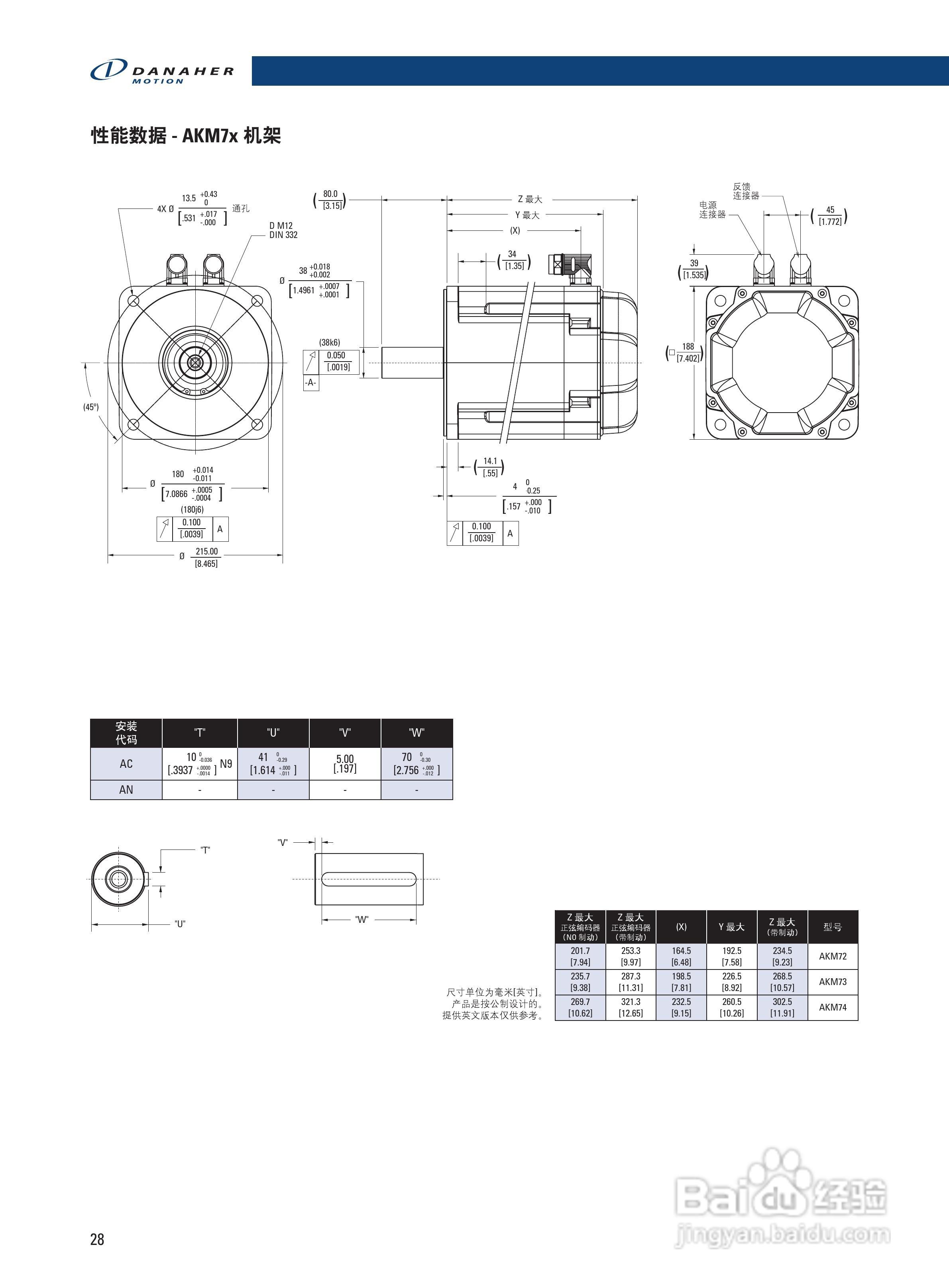 丹纳赫AKM系列伺服马达说明书:[3]