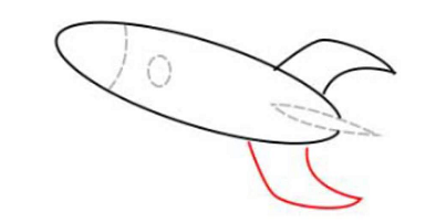 简笔画如何画火箭