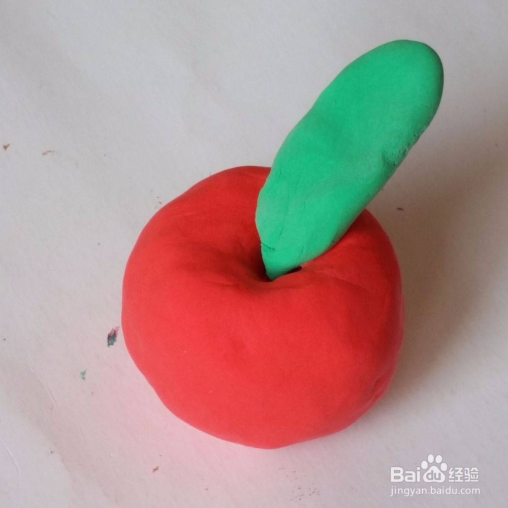红苹果幼儿彩泥制作