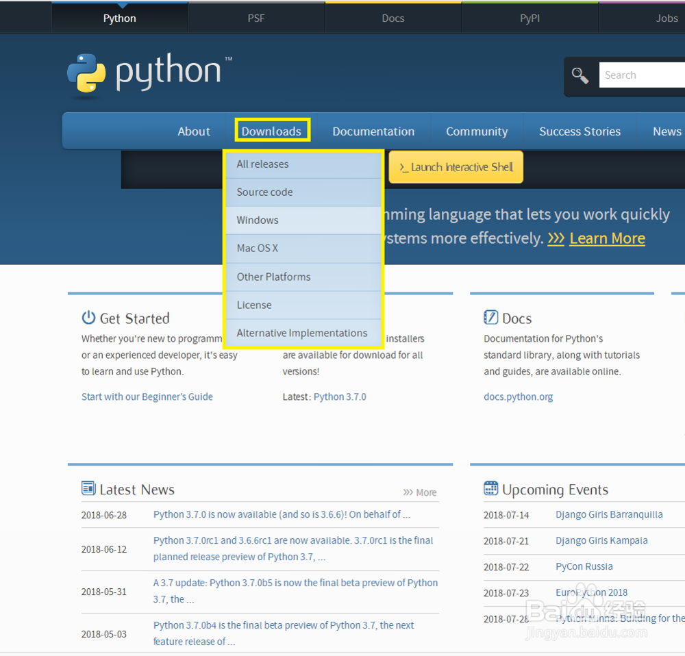 Python软件资源的获取和尝试,关注版本问题