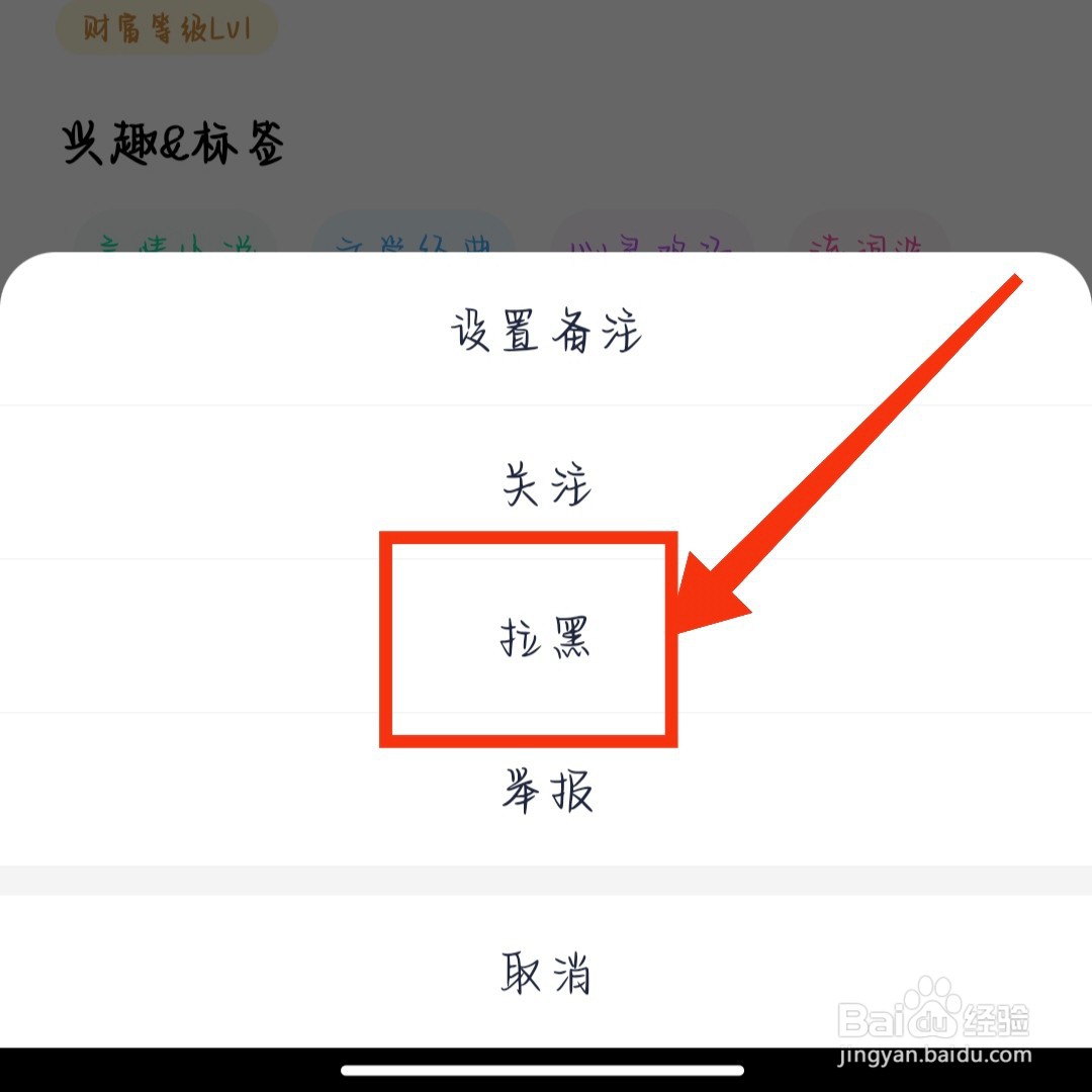 桃遇app怎么拉黑对方