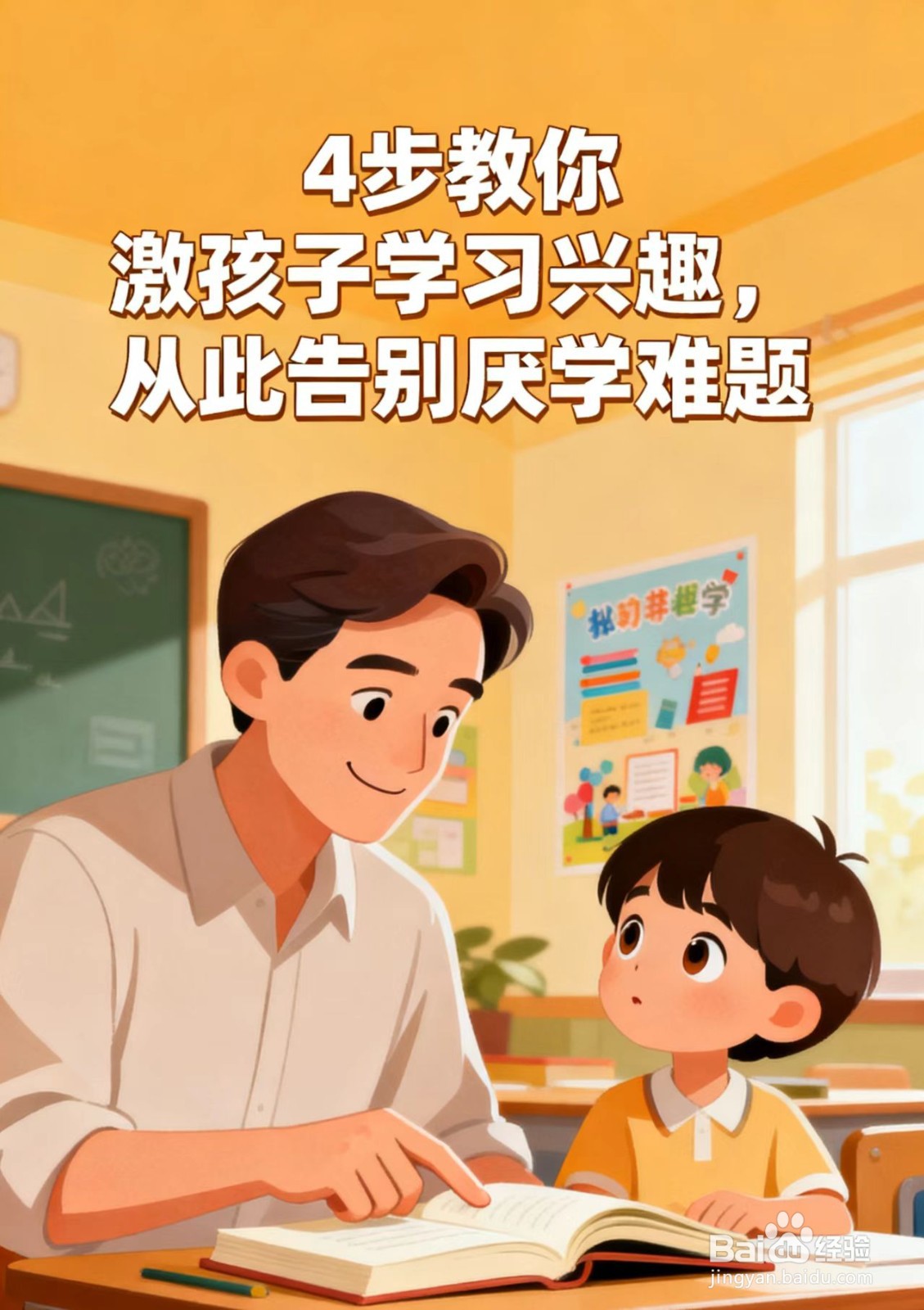 4 步教你激发孩子学习兴趣，从此告别厌学难题