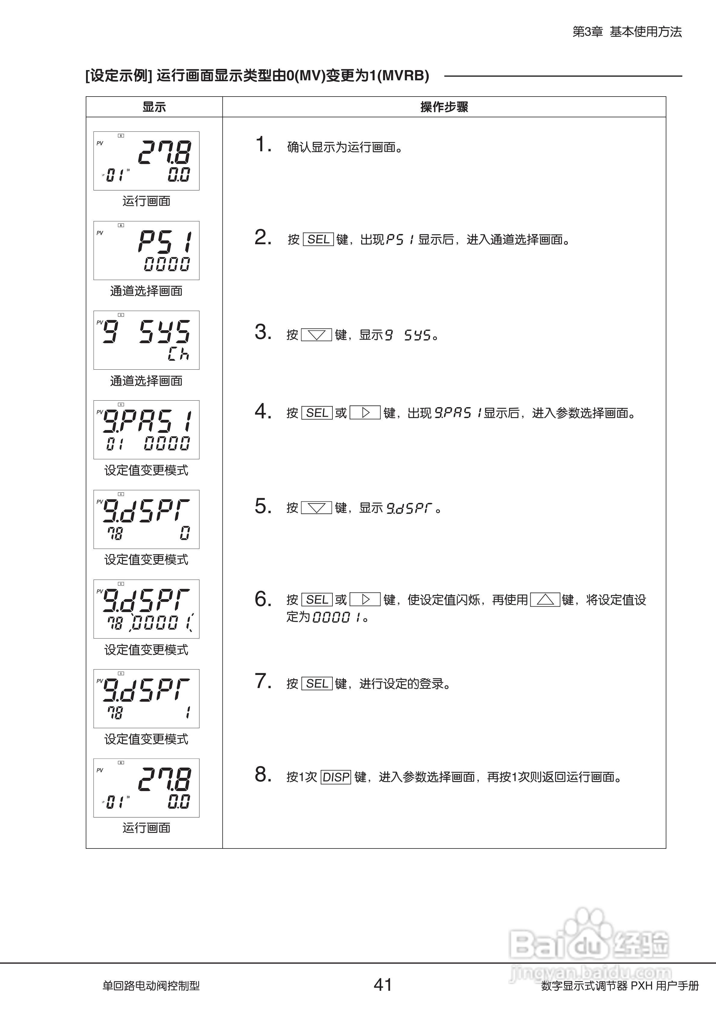 富士PXH电动阀控制型数字显示式调节器操作手册:[5]