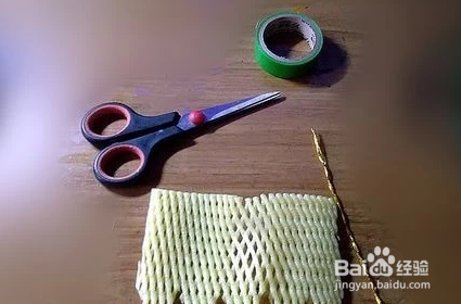 泡沫网套做花朵教程