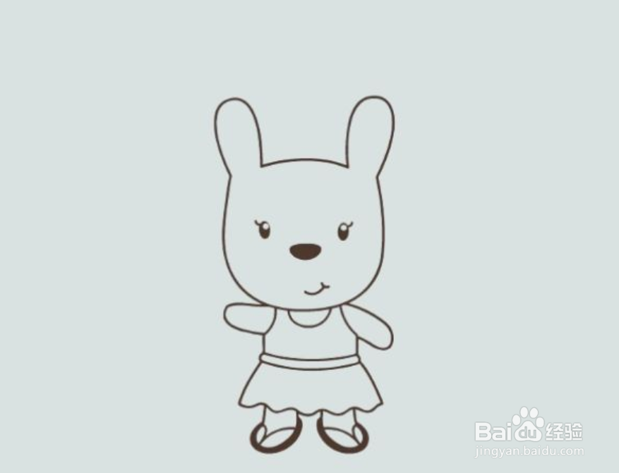 如何画卡通兔子的简笔画？
