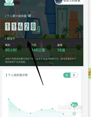 蚂蚁森林怎么查看自己的碳足迹