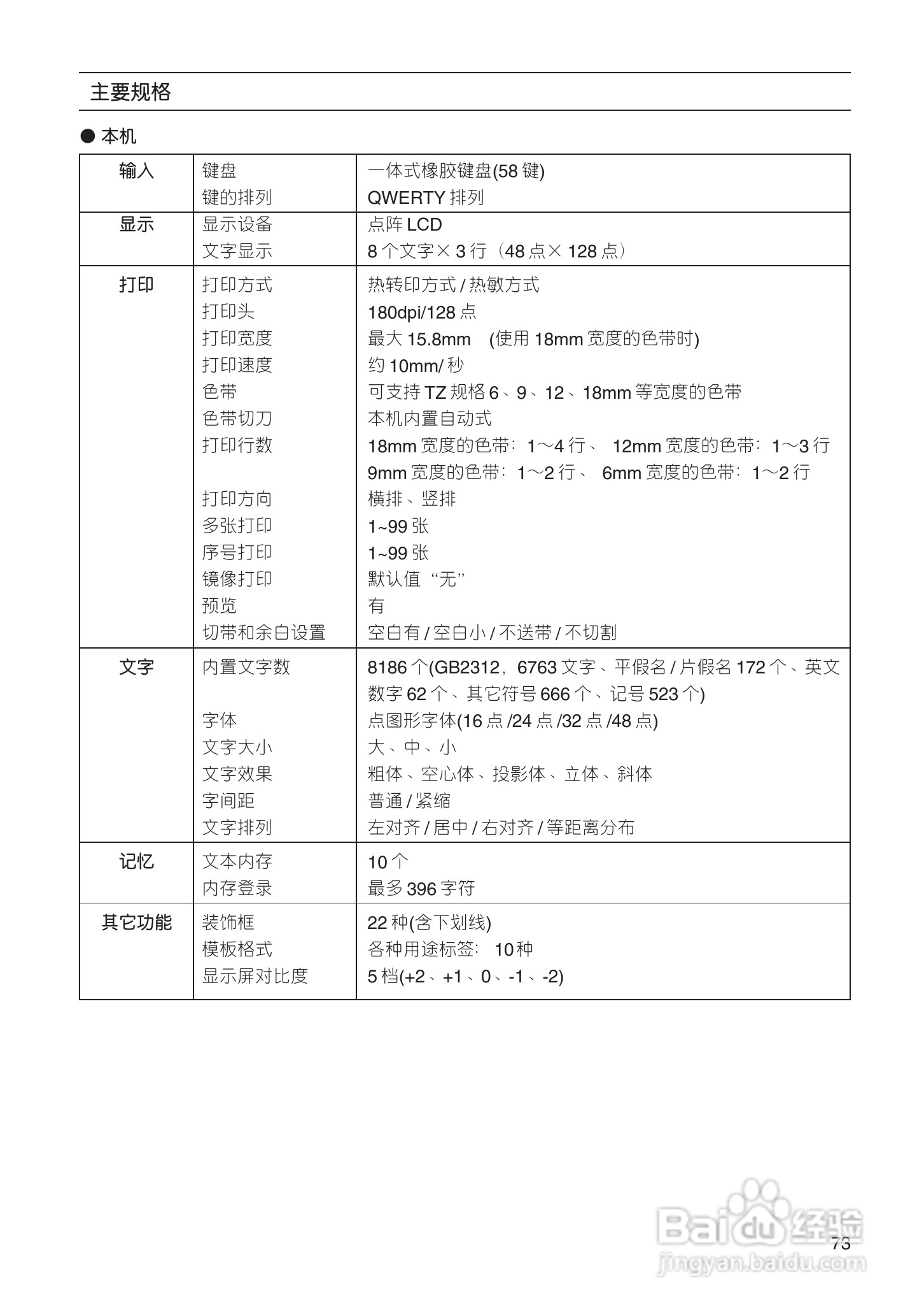兄弟PT-18R标签打印机用户手册:[8]