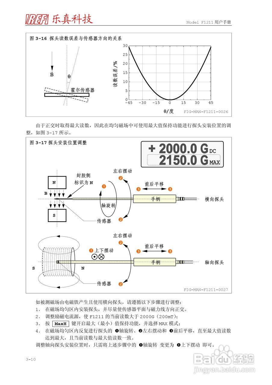 乐真科技数字高斯/毫特斯拉计F1211用户手册:[4]