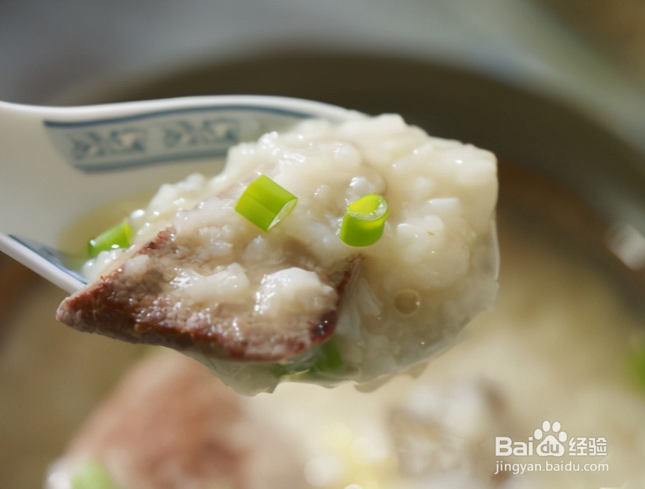 家庭自制猪肝粥