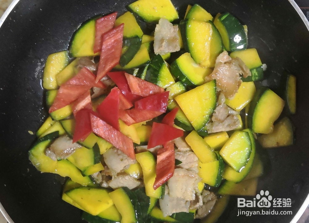 肉片青南瓜的做法