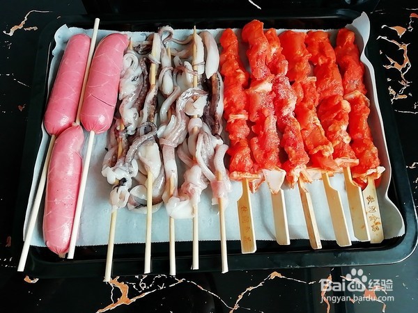 香辣烤串的步骤