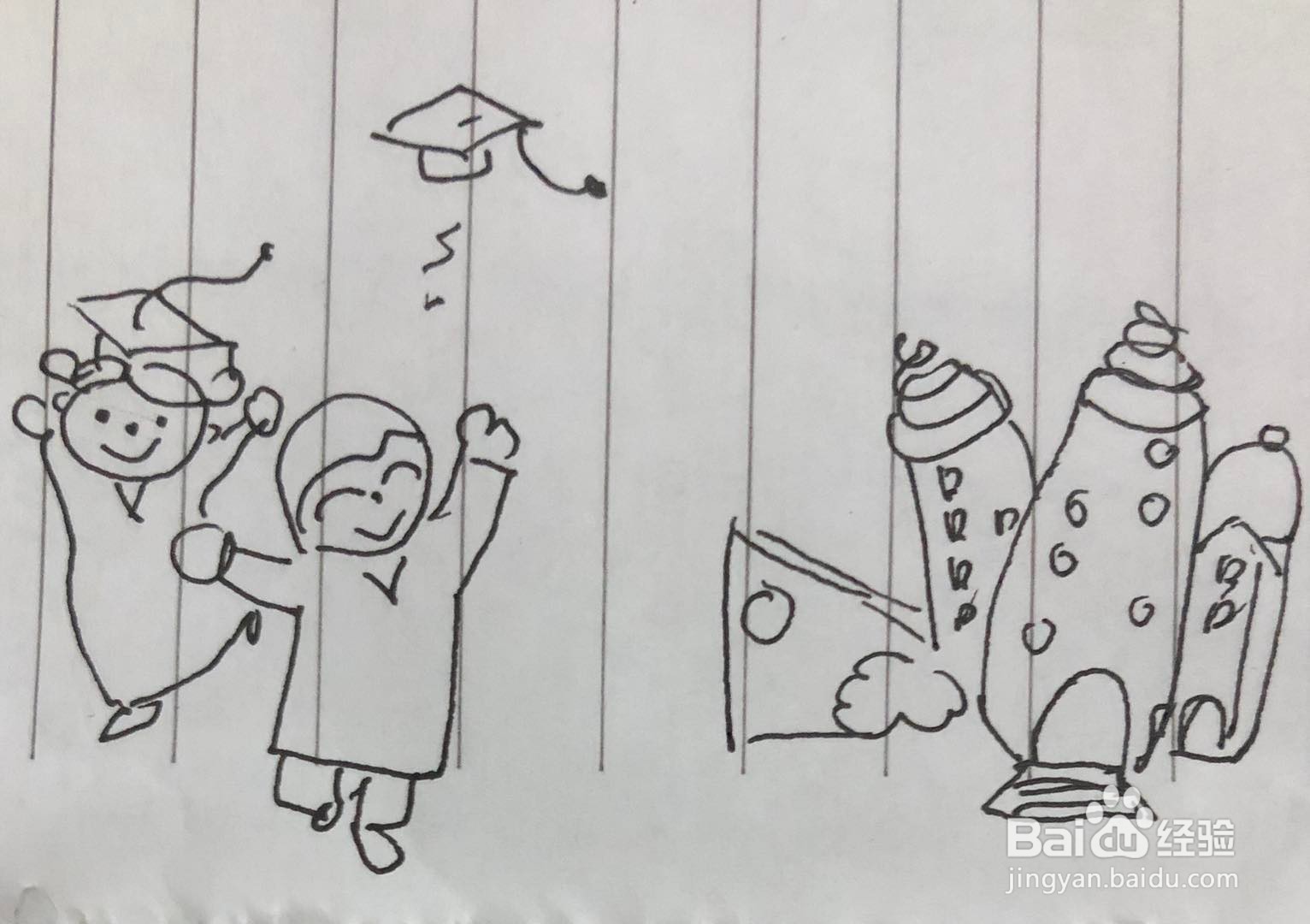 幼儿园毕业主题简笔画