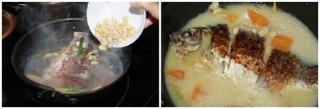 营养月子餐 鲫鱼花生木瓜汤