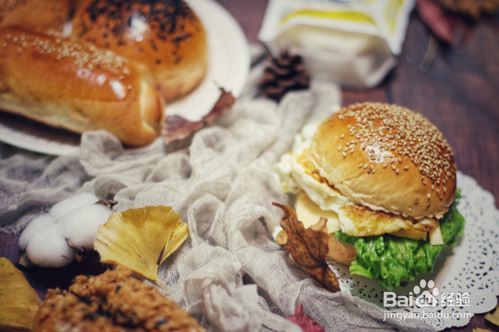 甜点超柔软的中种汉堡胚的教程