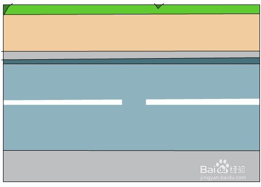 Flash绘制马路花坛的场景