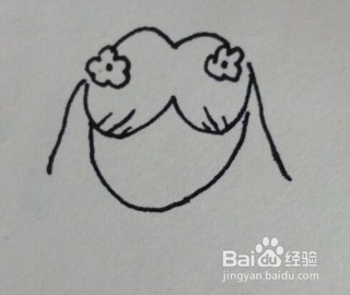 简笔画教程:漂亮女孩头像怎么画,如何画