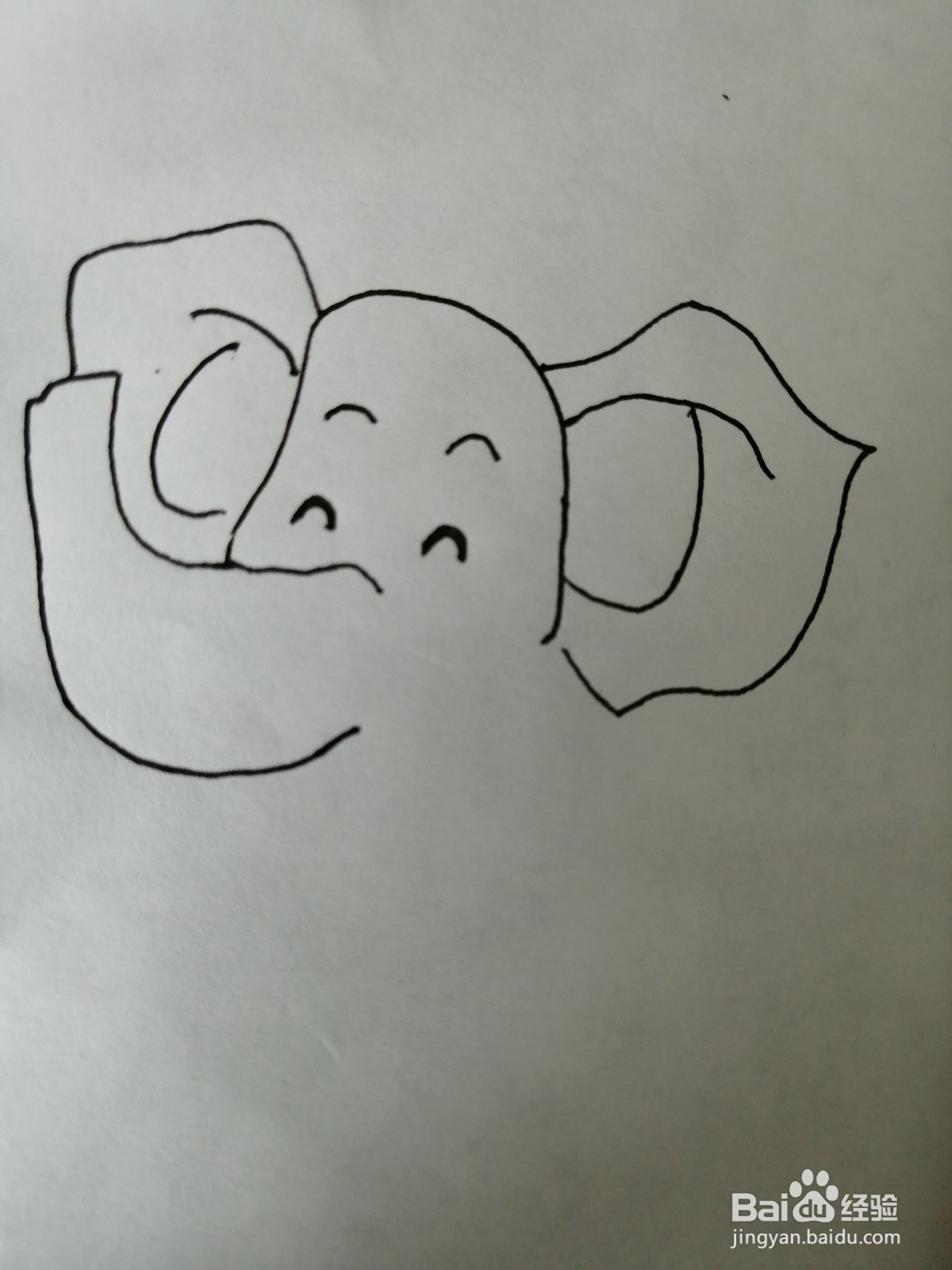 大象简笔画怎么画