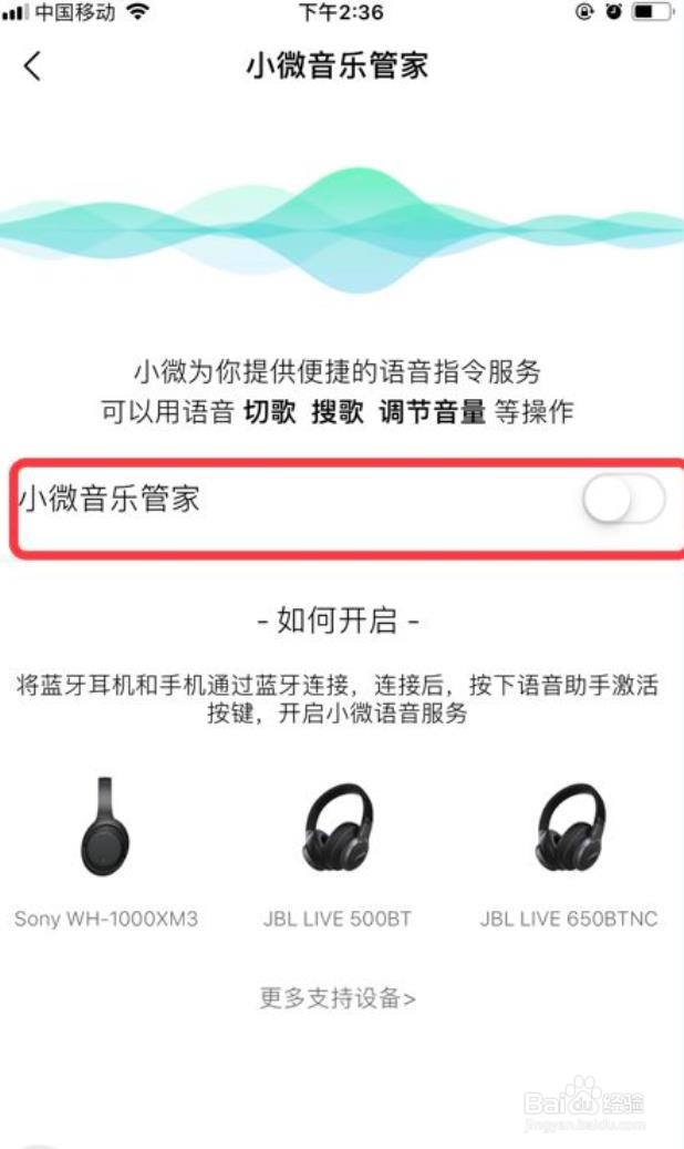QQ音乐怎么开启小微音乐管家