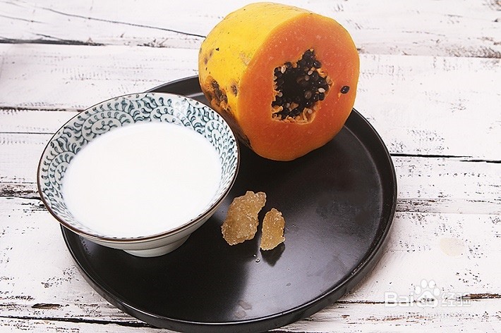 木瓜炖牛奶怎么做