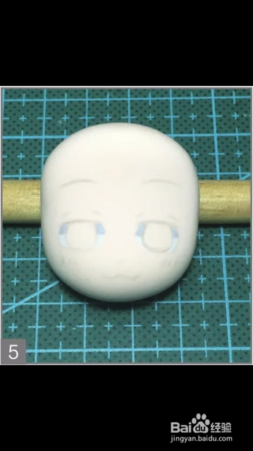 黏土手工教材之坂田银时的头部制作